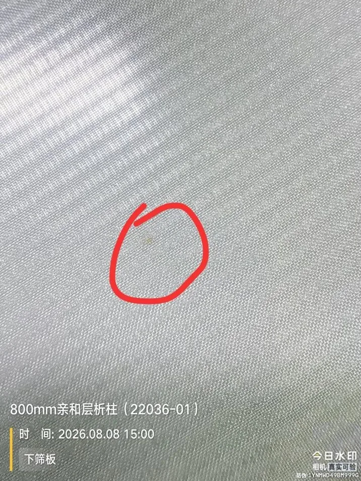 下筛板锈点